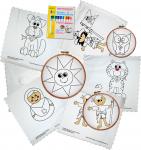 Stoff einfach selbst bemalen, rahmen o. vernähen! product of friends image diy_set.jpg at stoff-schmie.de