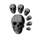 Design - skull iro - by RiniGini, read more about this textile design