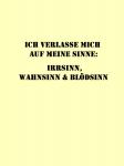Design - Irrsinn Wahnsinn & Blödsinn - by Zauberhaft, read more about this textile design