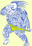 Design - sumo - by Caro369, read more about this textile design