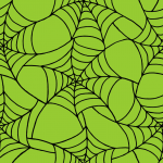 Design - Spiderweb lime (small) - by Zebraspider, read more about this textile design