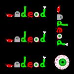 Design -  ~undead~ patches - by Zebraspider, read more about this textile design