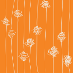 Stoff-Design - SILK COCOONS - ORANGE - von majo_bv, zur Detailansicht für dieses Stoff-Design Design - SILK COCOONS - ORANGE - by majo_bv, read more about this textile design