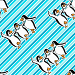 Design - Pinguin Stoff - by Lieblingsstoff, read more about this textile design