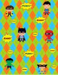 Design - SuperKids - by TwinklingCharme, read more about this textile design