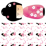 Stoff-Design - Geisha Seitenschläfer Kissen Stoff - von Martina Hertel, zur Detailansicht für dieses Stoff-Design Design - Geisha Seitenschläfer Kissen Stoff - by Martina Hertel, read more about this textile design