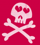 Stoff-Design - Totenkopf Vintage Look - von Pirates of the Bathroom, zur Detailansicht für dieses Stoff-Design Design - Totenkopf Vintage Look - by Pirates of the Bathroom, read more about this textile design