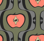 Design - Apfel klein - by Barbara Burda, read more about this textile design