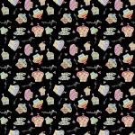 Stoff-Design - black muffins by musterartig.de - von musterartig.de auf www.Stoff-Schmie.de 