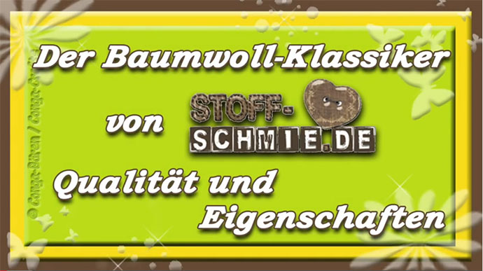 Gabriele zeigt: der Baumwoll-Klassiker bei www.Stoff-Schmie.de