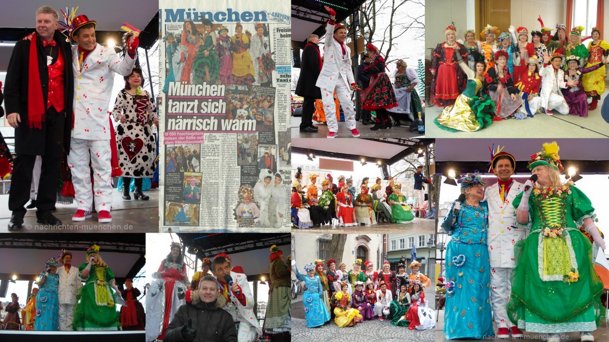 Tanz der Marktweiber in München von Christian Langer