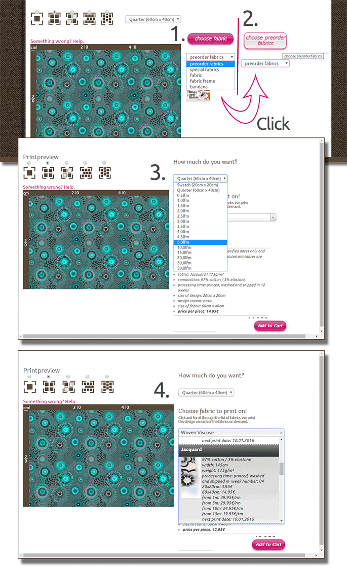 How to buy preorder fabrics at www.stoff-schmie.de?