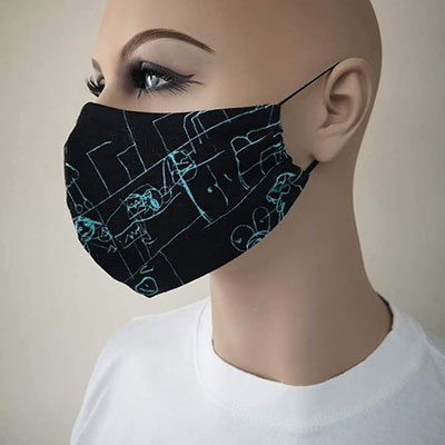 Nasen-Mundschutz und Behelfsmasken aus eigenen Logos und Stoffen