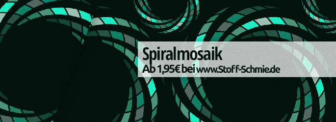 Spiralmosaik  von Andreas Loher bei www.Stoff-Schmie.de