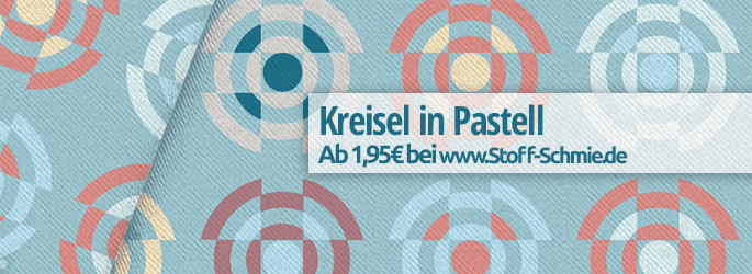 Kreisel In Pastell  von Annemarie Rüegger bei www.Stoff-Schmie.de