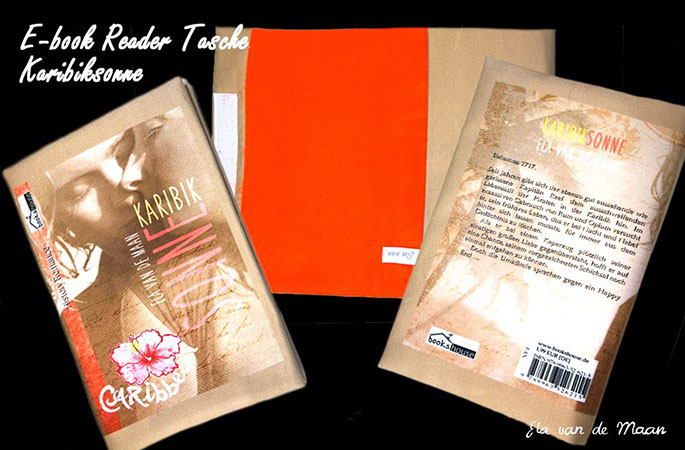 E-Book Reader von Ela van de Maan - schick verpackt mit der Stoff-Schmie.de