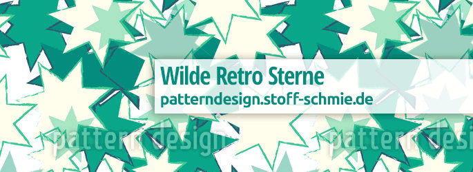 Wilde Retro Sterne designed by Susanne Sachers