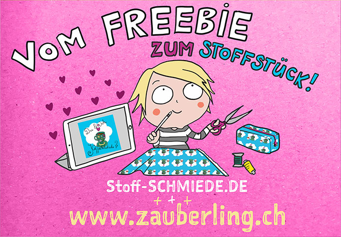 Vom Freebie zum Stoffstück bei der Stoff-Schmie.de