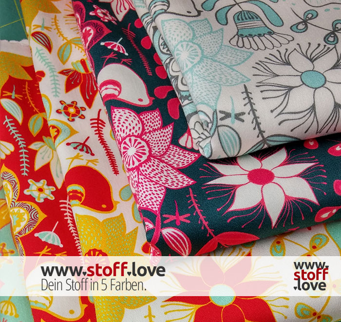 Dein Stoff in 5 Farben mit www.stoff.love