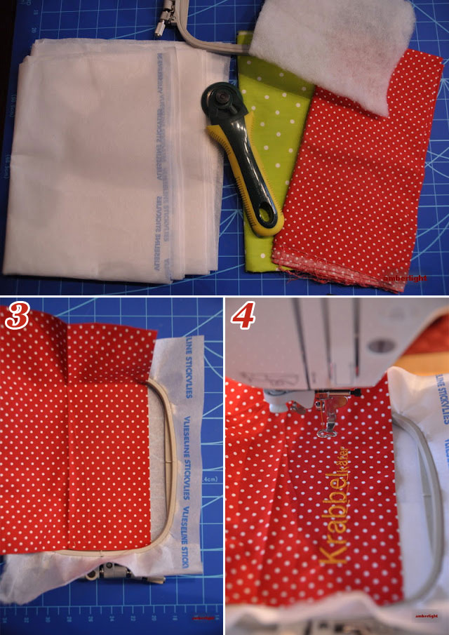 Material und sticken.