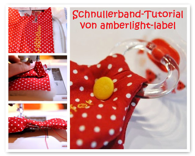 "Schnullerband aus Stoff" a la amberlight-label 