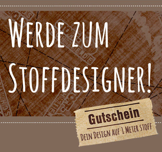 Gewinne drei Meter von Deinem selbst entworfenem Stoff. Werde Fan bei Facebook! bei Pinspire!