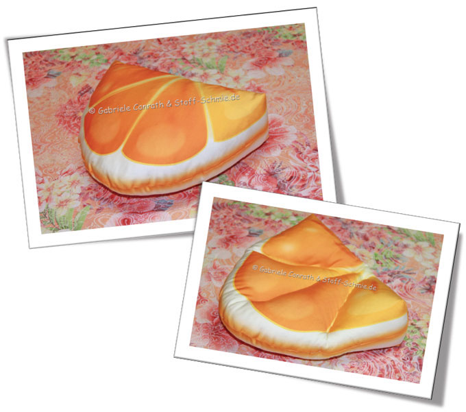 Orangen Kissen selbernähen
