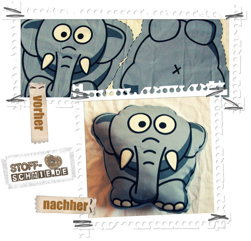 Elefant Und Schafkissen Selbst Genaht Blog Stoff Vom Blog Stoff Schmie De