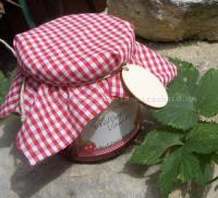 Bedruckter Stoff kreativ verarbeitet - hier im Bild - beigetragen von Martina Hertel