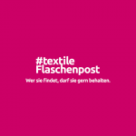 #textileFlaschenpost von der Stoff-Schmie.de