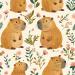 Design - Capybara Love Collection 2 - by Stoff-Schmie.de, read more about this textile design