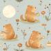 Design - Capybara Love Collection 5 - by Stoff-Schmie.de, read more about this textile design