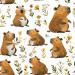 Design - Capybara Love Collection 7 - by Stoff-Schmie.de, read more about this textile design