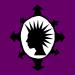 Design - ChaosCameo purple - by Zebraspider, read more about this textile design