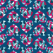 Design - Geo Love blue - by Lila-Lotta, read more about this textile design