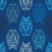 Design - Lechuza blue - by Lila-Lotta, read more about this textile design