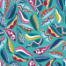 Design - Maribell cyan - by Lila-Lotta, read more about this textile design