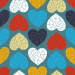 Design - Sweet Geo Love cyan - by Lila-Lotta, read more about this textile design