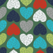 Design - Sweet Geo Love green  - by Lila-Lotta, read more about this textile design