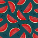 Design - watermelon blue - by Lila-Lotta, read more about this textile design