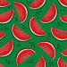 Design - watermelon slices  green - by Lila-Lotta, read more about this textile design