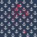 Design - Blauer Anker Stoff - by Lieblingsstoff, read more about this textile design