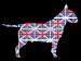 Design - Bull Terrier Hunde - UK Vintage Style - schwarz - by Stoff-Schmie.de, read more about this textile design