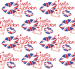 Design - Kisses from London - by Flagman, read more about this textile design