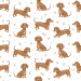 Design - Dackel Allover - by Stoff-Schmie.de, read more about this textile design