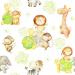 Design - Tropical Safari Animals Watercolor Dreams - XL - by Stoff-Schmie.de, read more about this textile design
