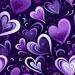 Design - Violet Hearts 9 - by Stoff-Schmie.de, read more about this textile design