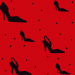 Design - high-heel red - by 100prozentschoen at www.Stoff-Schmie.de 