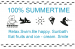 Design - SUMMERTIME Lable zum ein und aufnaehen  ©by100%SCHOEN auf www.stoffregal.de - by 100prozentschoen at www.Stoff-Schmie.de 