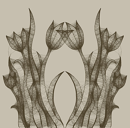 Vergrösserte Ansicht des Stoff-Designs.
